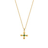 Saint Gold Necklace - Green